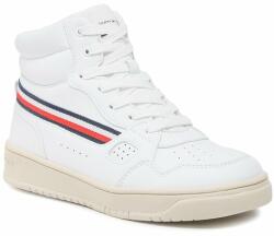 Tommy Hilfiger Sneakers Tommy Hilfiger Stripes High Top Lace-Up Sneaker T3X9-32851-1355 S Alb