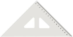 KOH-I-NOOR Háromszög vonalzó, műanyag, 45 °, KOH-I-NOOR (COTKOH7441501)
