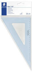 STAEDTLER Háromszög vonalzó, műanyag, 60°, 25 cm, STAEDTLER "Mars 567", átlátszó kék (COTS5672660)