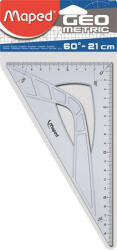 Maped Háromszög vonalzó, műanyag, 60°, 21 cm, MAPED "Geometric (242621) - kreativjatek