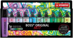 STABILO Szövegkiemelõ készlet, 2-5 mm, STABILO "BOSS original Arty", 10 hideg szín (10 db) (TST7010220)