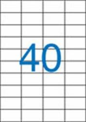 Victoria Paper Etikett, univerzális, 52, 5x29, 7 mm, VICTORIA PAPER, 4000 etikett/csomag (100 lap) (LCV11378)