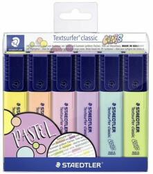 STAEDTLER Szövegkiemelõ készlet, 1-5 mm, STAEDTLER "Textsurfer Classic Pastel 364 C", 6 különbözõ szín (6 db)