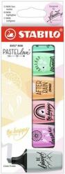 STABILO Szövegkiemelõ készlet, STABILO, "Boss Mini Pastellove", 6 különbözõ szín (6 db) (TST070629)