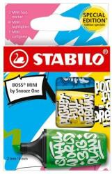 STABILO Szövegkiemelõ készlet, 2-5 mm, STABILO, "Boss Mini Snooze One", 3 különbözõ szín (3 db) (TST070361)
