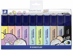 STAEDTLER Szövegkiemelõ készlet, 1-5 mm, STAEDTLER "Textsurfer Classic Pastel 364 C", 10 különbözõ szín (10 db)
