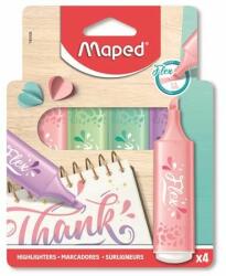 Maped Szövegkiemelõ készlet, 1-5 mm, MAPED "Fluo Peps Flex Pastel", pasztell szín, vegyes készletek (4 db) (IMA740308)