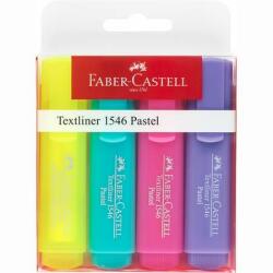 Faber-Castell Szövegkiemelõ készlet, 1-5 mm, FABER-CASTELL "1546 Pastel", 4 különbözõ szín (4 db)