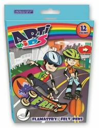 GRANIT Filctoll készlet, GRANIT "Arti Kids", 12 különbözõ szín (12 db) (TGFL12)