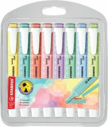 STABILO Szövegkiemelõ készlet, 1-4 mm, STABILO "Swing Cool Pastel", 8 különbözõ szín (8 db) (TST2758081)