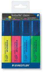 STAEDTLER Szövegkiemelõ készlet, 1-5 mm, STAEDTLER "Textsurfer Classic 364", 4 különbözõ szín (4 db) (TS364WP4)