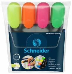 Schneider Szövegkiemelõ készlet, 1-5 mm, SCHNEIDER "Job 150", 4 különbözõ szín (4 db) (TSCJOB150V4)