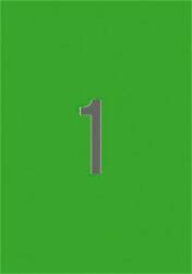 APLI Etikett, 210x297 mm, színes, APLI, zöld, 20 etikett/csomag (20 lap) (LCA1602)