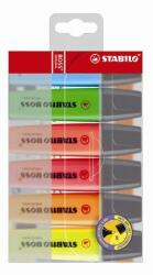STABILO Szövegkiemelõ készlet, 2-5 mm, STABILO "BOSS original", 6 különbözõ szín (6 db) (TST706)