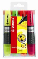 STABILO Szövegkiemelõ készlet, 2-5 mm, STABILO "Luminator", 4 különbözõ szín (4 db) (TST714)