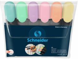 Schneider Szövegkiemelõ készlet, 1-5 mm, SCHNEIDER "Job Pastel", 6 különbözõ pasztell szín (6 db) (TSCJOBPV6)