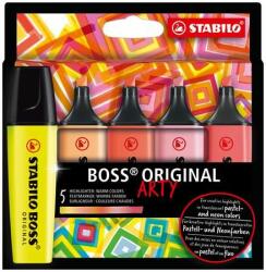 STABILO Szövegkiemelõ készlet, 2-5 mm, STABILO "BOSS original Arty", 5 meleg szín (5 db) (TST70502120)