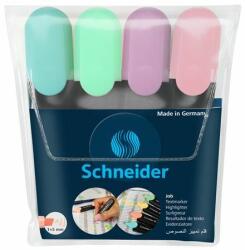 Schneider Szövegkiemelõ készlet, 1-5 mm, SCHNEIDER "Job Pastel", 4 különbözõ pasztell szín (4 db) (TSCJOBPV4)