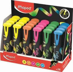Maped Szövegkiemelõ display, 1-5 mm, MAPED "Fluo Peps Flex", vegyes színek (24 db) (IMA740302)