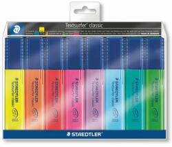 STAEDTLER Szövegkiemelõ készlet, 1-5 mm, STAEDTLER "Textsurfer Classic 364", 8 különbözõ szín (8 db) (TS364WP8)