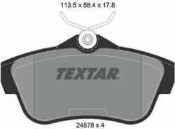 TEXTAR set placute frana, frana disc TEXTAR Q+ 2457803 (2457803)