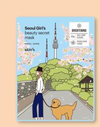 Skin79 Seoul Girl's Beauty Secret Mask Brightening tissue arcmaszk világosító - 20 g * 10 db