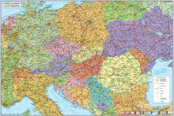 Stiefel Közép-Európa keretezett autótérkép (48008T-XXL)