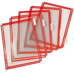 DJOIS Bemutatótábla, A4, acélkeretes, DJOIS, piros (F114003) - molnarpapir