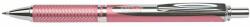 Pentel Rollertoll, 0, 35 mm, nyomógombos, rózsaszín tolltest, PENTEL EnerGel BL-407 kék (BL407P-A) - molnarpapir