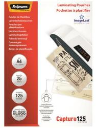 Fellowes Meleglamináló fólia, 125 mikron, A4, fényes, 25 db, FELLOWES (5396301) - molnarpapir