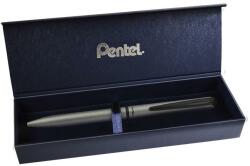 Pentel Rollertoll, 0, 35 mm, rotációs, matt ezüst tolltest, PENTEL EnerGel BL-2507 kék (BL2507N-CK) - molnarpapir
