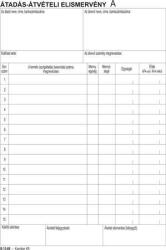 Victoria Paper Nyomtatvány, átadás-átvételi elismervény, 25x3, A5, VICTORIA PAPER B. 13-69 , 10 tömb/csomag (B.13-69/VK) - molnarpapir