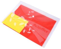 FlexOffice Irattartó tasak, A4, PP, patentos, 120 mikron, FLEXOFFICE, FO-CBF02 , áttetsző, mintás (FO-CBF02) - molnarpapir