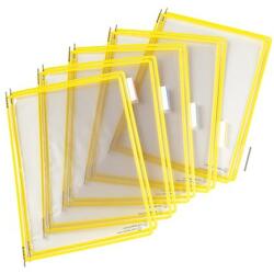 DJOIS Bemutatótábla, A4, acélkeretes, DJOIS, sárga (F114004) - molnarpapir