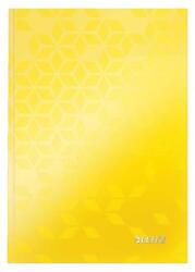 LEITZ Beíró, A5, vonalas, 80 lap, keményfedeles, LEITZ Wow , sárga (46271016) - molnarpapir