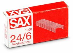 SAX Tűzőkapocs, 24/6, cink, SAX (1-246-00 ICO) - molnarpapir