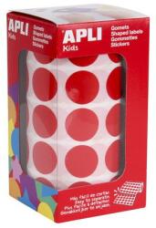 APLI Etikett, 20mm kör, kézzel írható, tekercsben, színes, APLI, piros 1700 etikett/csomag (04861) - molnarpapir