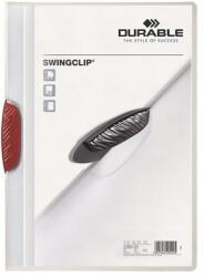 DURABLE Gyorsfűző, klipes, A4, DURABLE Swingclip® 30 , piros (226003) - molnarpapir