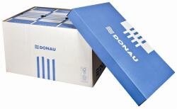 DONAU Archiválókonténer, levehető tető, 545x363x317 mm, karton, DONAU, kék-fehér (7666301FSC-10) - molnarpapir