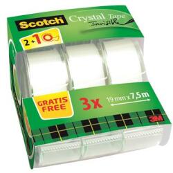 3M Ragasztószalag, adagolón, kézi, 19 mm x 7, 5 m, 3M SCOTCH Magic Tape 810 , 2+1 (7100088375) - molnarpapir