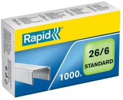 RAPID Tűzőkapocs, 26/6, horganyzott, RAPID Standard (24861300) - molnarpapir