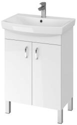 Saltsib Set masa living Lineo FDT1, blat ceramica, structura metalica, 140x80x75 cm, alb maro si 6 scaune Doina FDC2, tapiterie catifea, 90 kg, bej (S4244,4239x6)