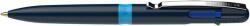 Schneider Golyóstoll, 0, 5 mm, nyomógombos, négyszínű, SCHNEIDER Take 4 , sötétkék (138003) - molnarpapir
