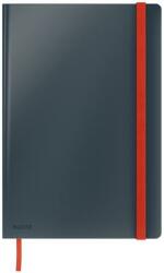 LEITZ Beíró, B5, vonalas, 80 lap, keményfedeles, LEITZ Cosy Soft Touch , bársonyszürke (44830089)