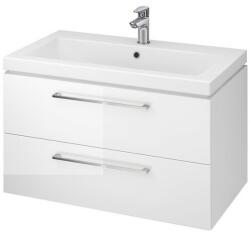 Saltsib Set masa living Elegant FDT4, blat ceramica, structura metalica, 140x80x75 cm, alb gri si 6 scaune Rizea FDC4, tapiterie catifea, 90 kg, gri (S4245,4240x6)