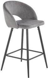  Scaun de bar H96 velvet Gri