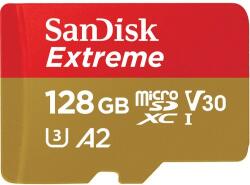 SanDisk Extreme microSDXC 128GB UHS-I/V30/CL10 (SDSQXAA-128G-GN6MN)