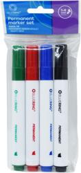 BLUERING Alkoholos marker készlet 1-4mm 4db különböző szín (JJ20523B-4)