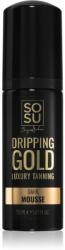 Dripping Gold Luxury Tanning Mousse Dark spuma autobronzanta pentru a scoate in evidenta bronzul 150 ml