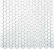 Aita Stúdió Kft Mozaik, Aita Tondo-White 19 matt 31, 5x29, 4 - mozaikkeramia